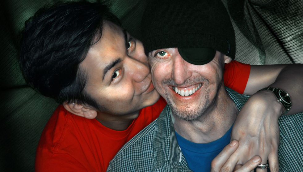 Picture of two men from the Outing Disability: My Best Friend. Photo by Belinda Mason