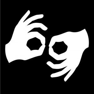 Auslan interpreting icon