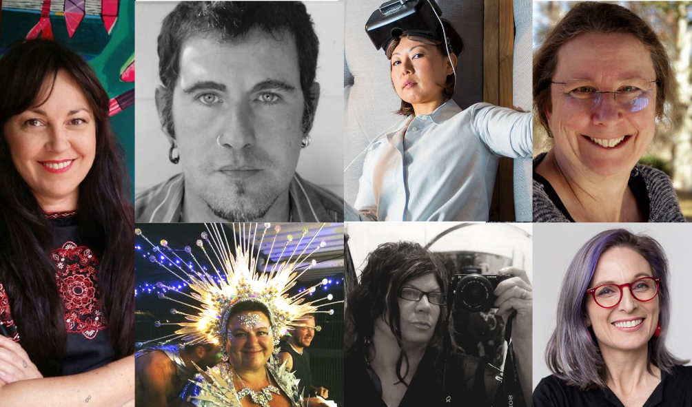 headshots of six women and one many of various ages and cultural backgrounds.
